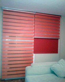 Cortinajes Bienvenida cortina enrollable color rojo